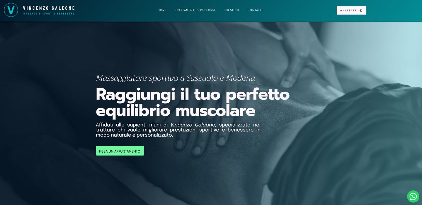 Home page del sito Vincenzo Galeone
